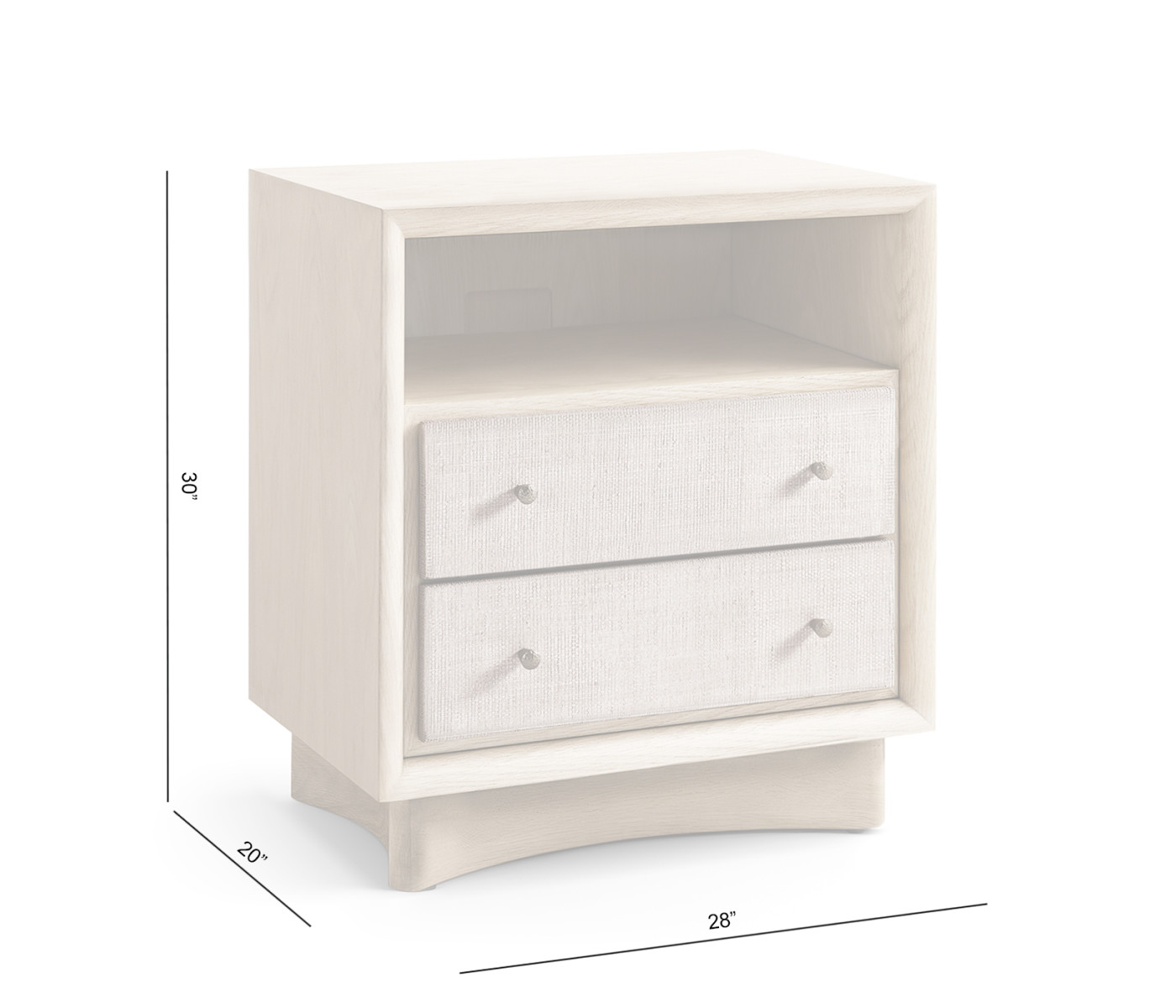 Keel Open Nightstand