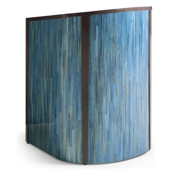 Sapphire Straw Barrel Chair