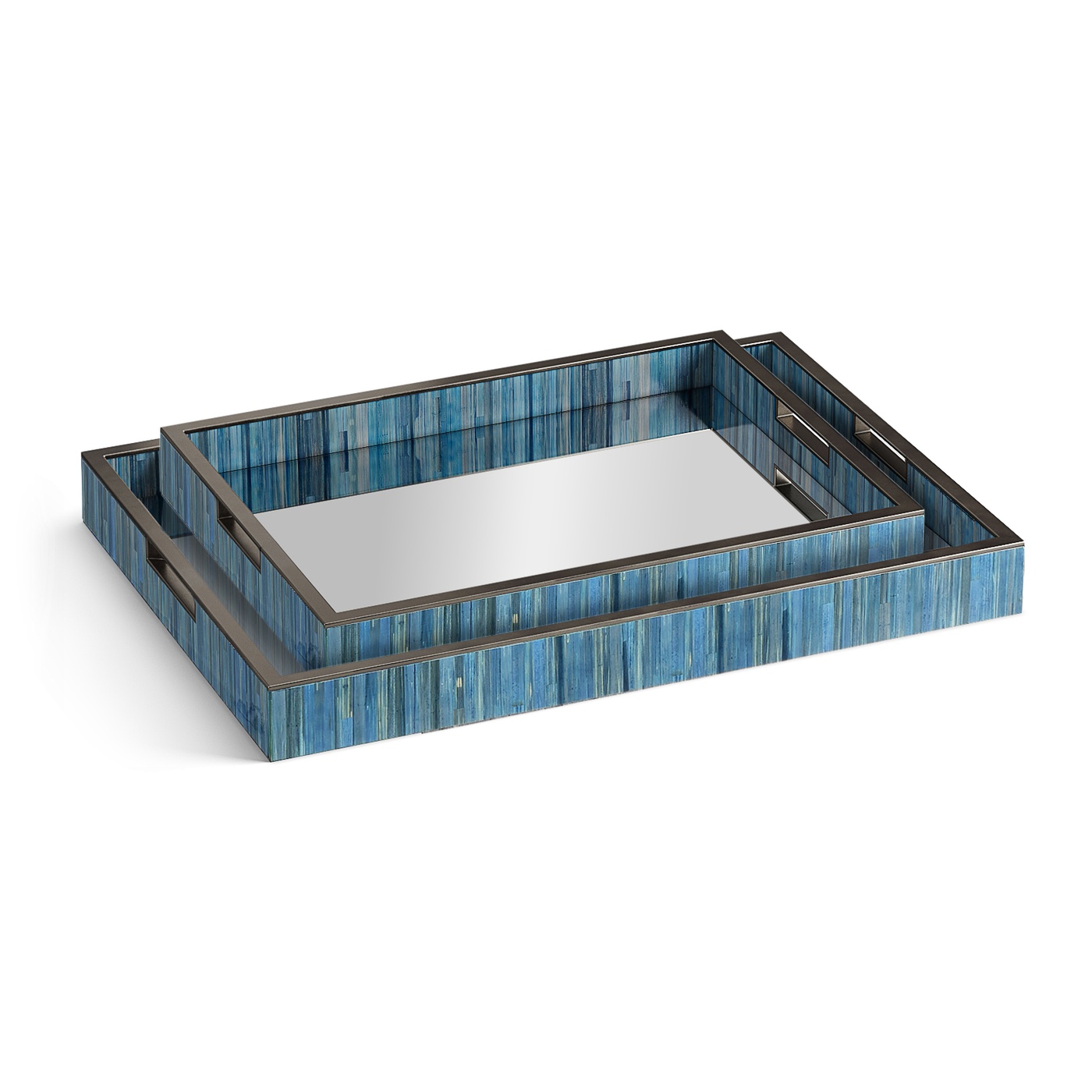 Sapphire Rectangular Tray - Set of 2