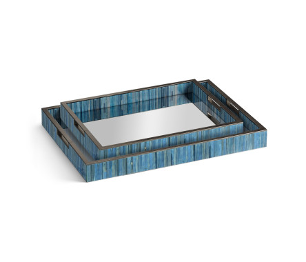 Sapphire Rectangular Tray - Set of 2