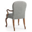 Gunby Grey Fruitwood Dining Arm Chair