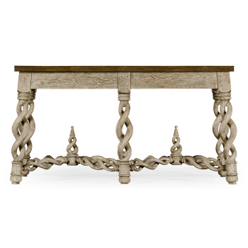 Purbeck Grey Oak Console