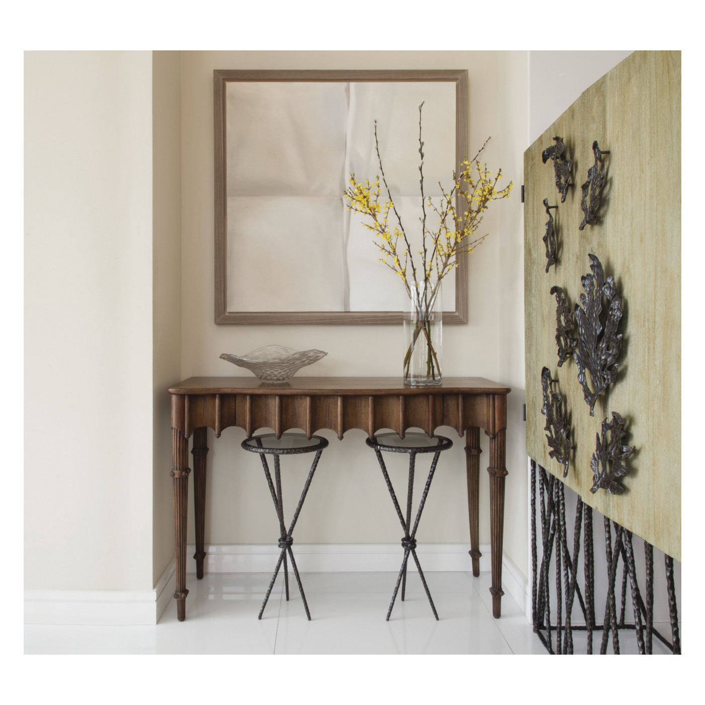 Artaross Grey Oak Console Table