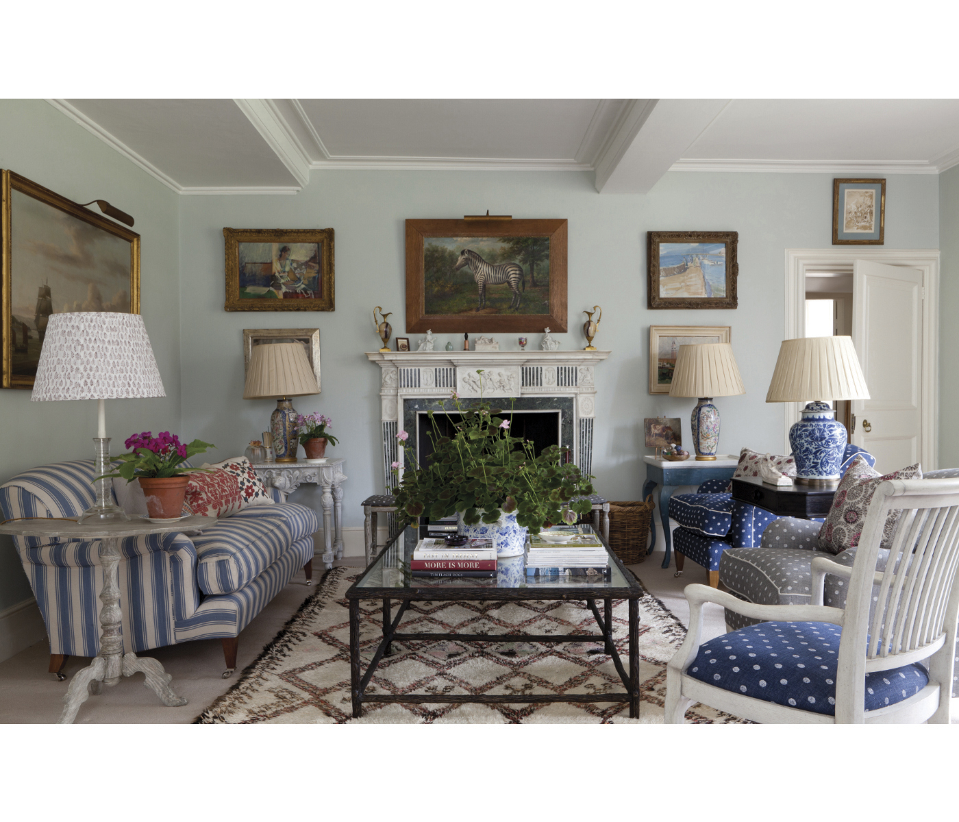 Hemsley table white marble
