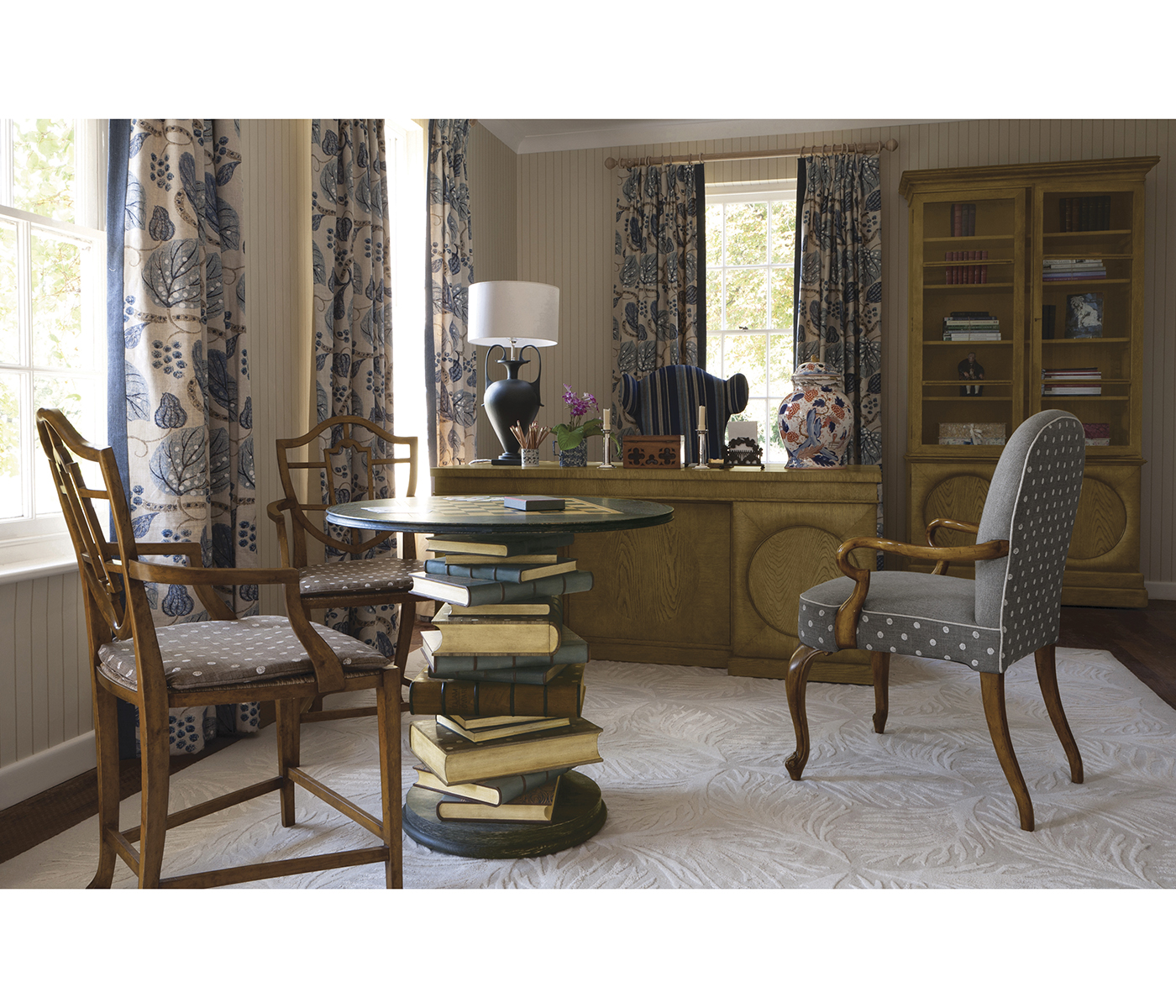 Tenbury Navy Oak Game Table