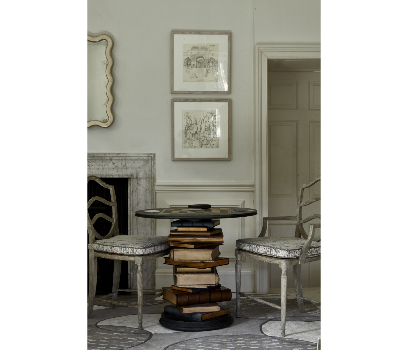 Tenbury Navy Oak Game Table