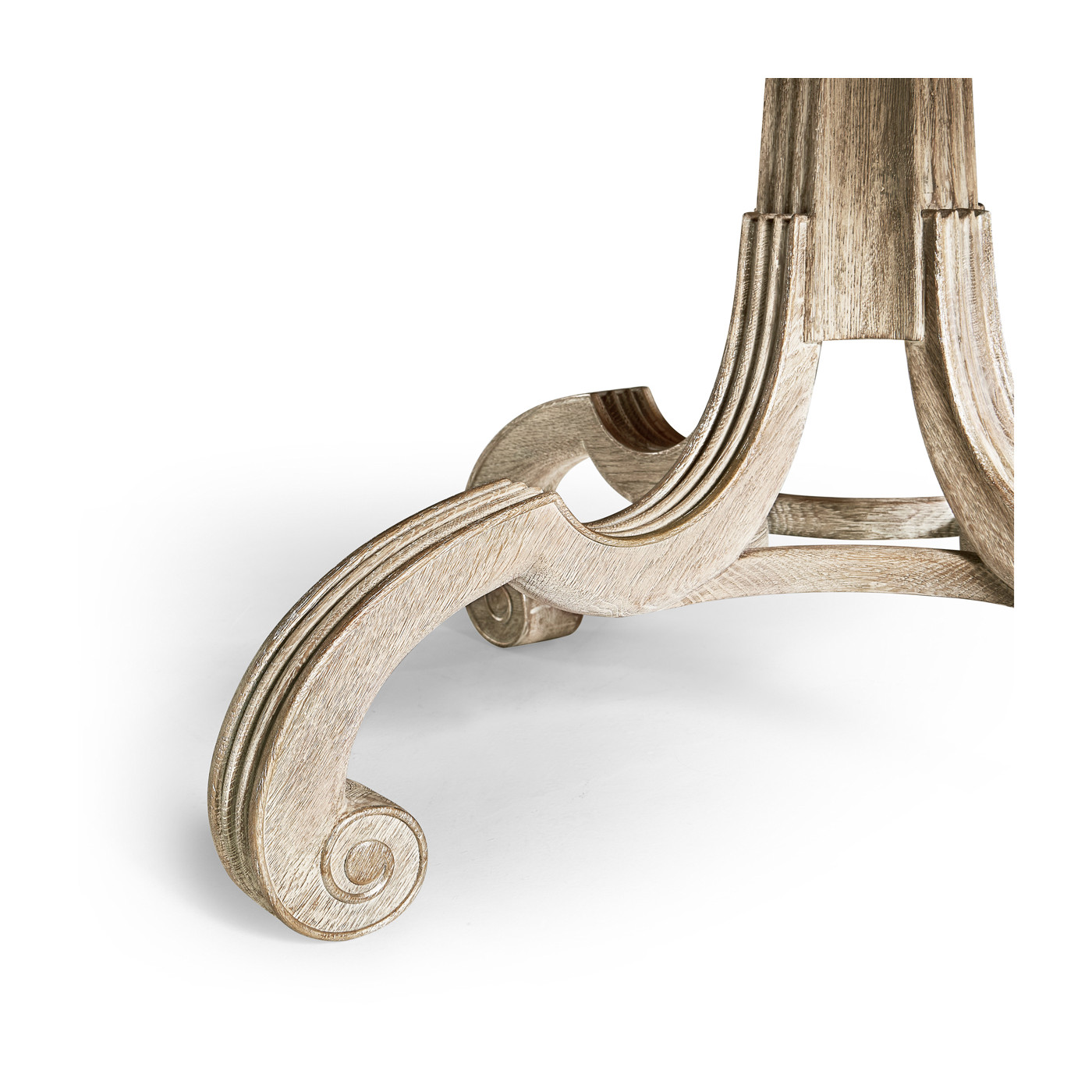 Lacock Venetian White Oak Dining Table with Silver Gilding 71