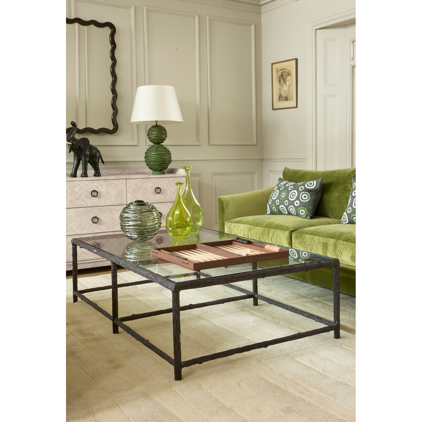 Keswick Antique Bronze Coffee Table