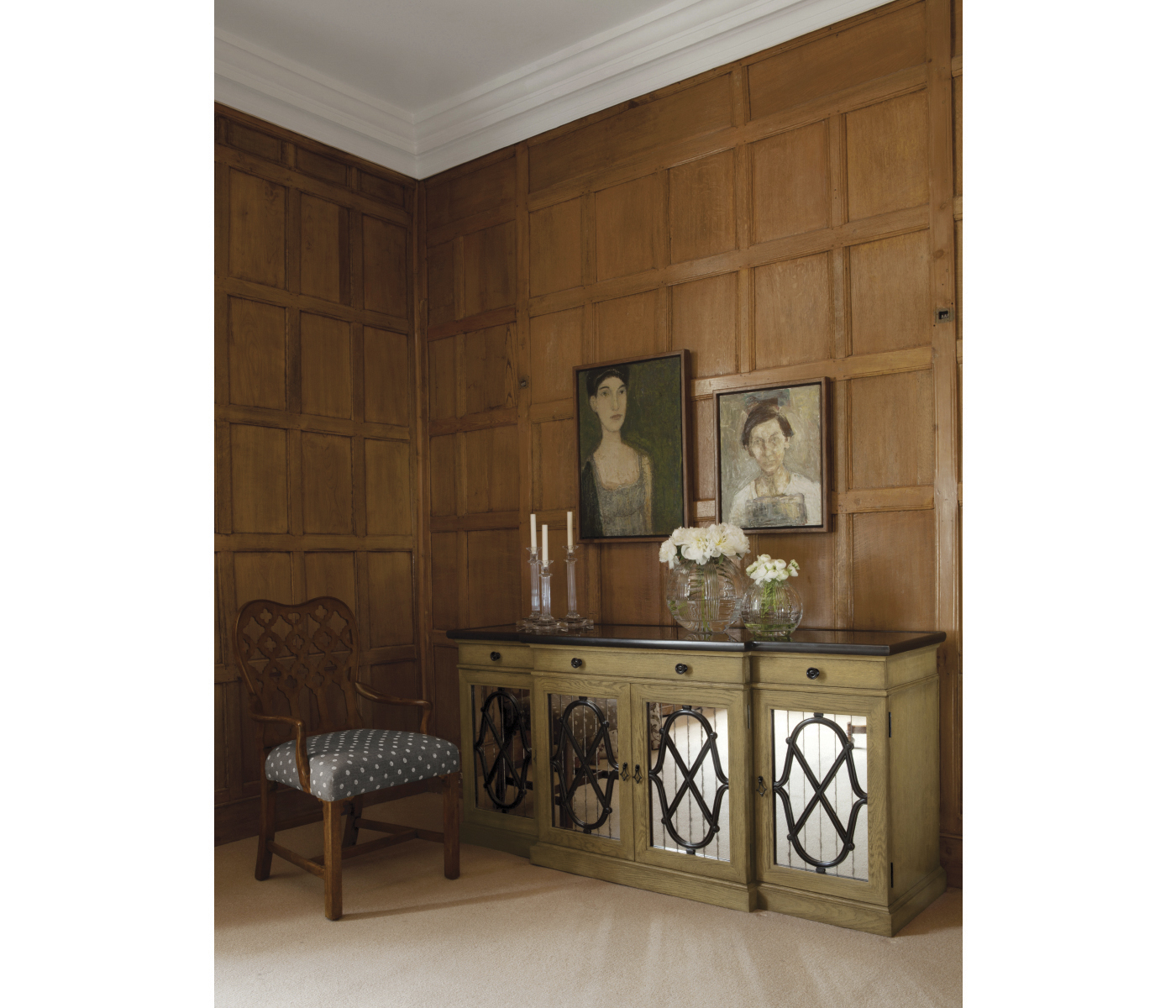 Kingsley Grey Fruitwood Arm Chair Kingsley Grey Fruitwood Arm Chair