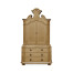 Oulton Vintage Oak Cabinet with Wooden Doors & Shelves