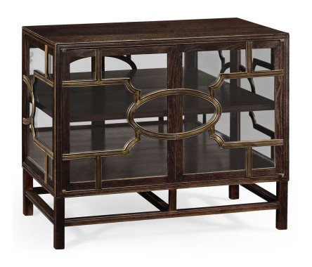 Hewlett glazed cabinet (Chocolate Oak)