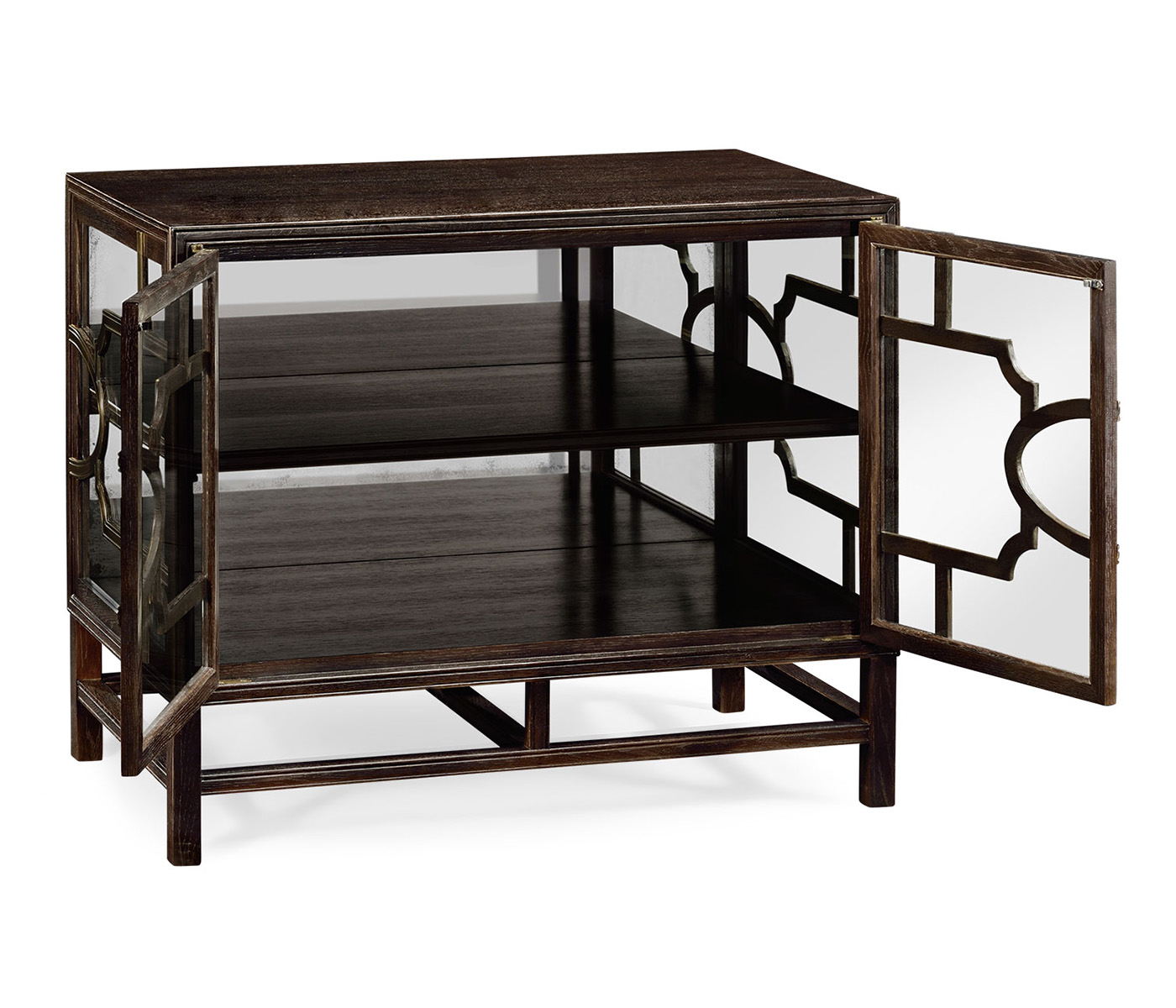 Hewlett glazed cabinet (Chocolate Oak)