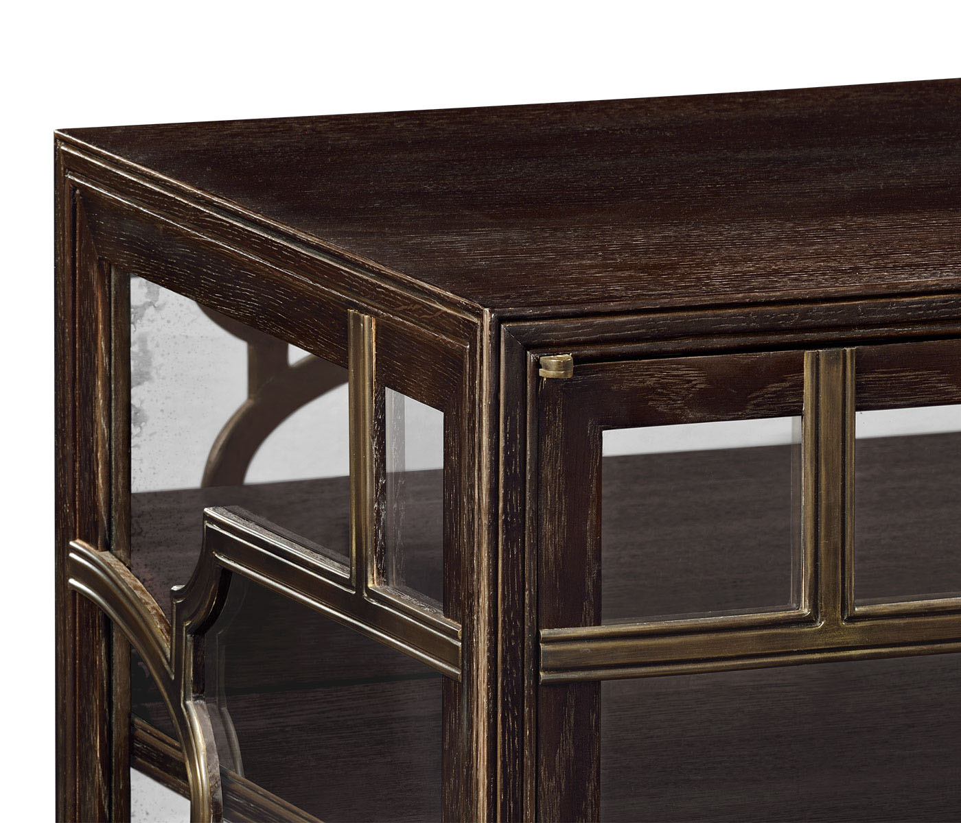 Hewlett glazed cabinet (Chocolate Oak)