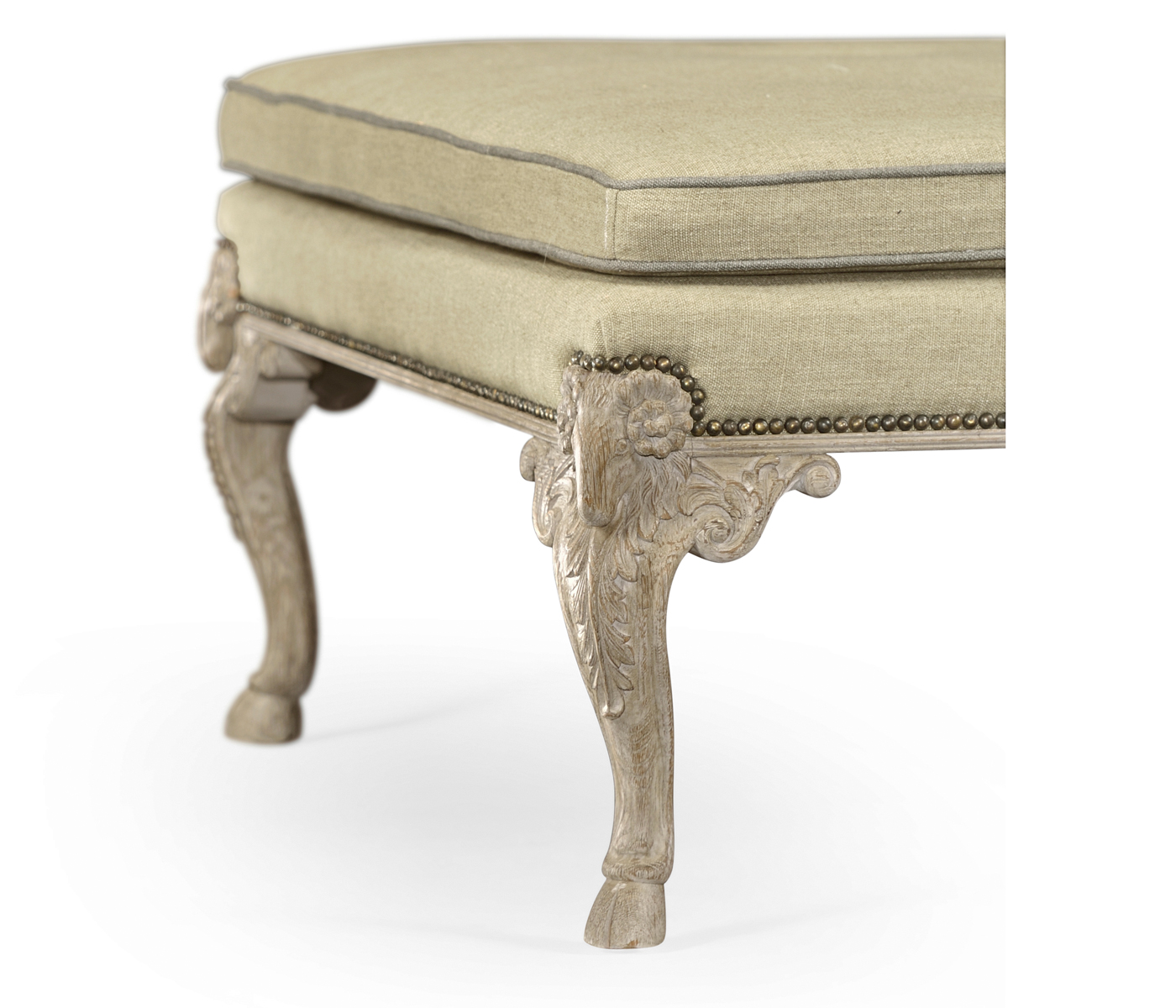 Large Tarporley Grey Oak Stool