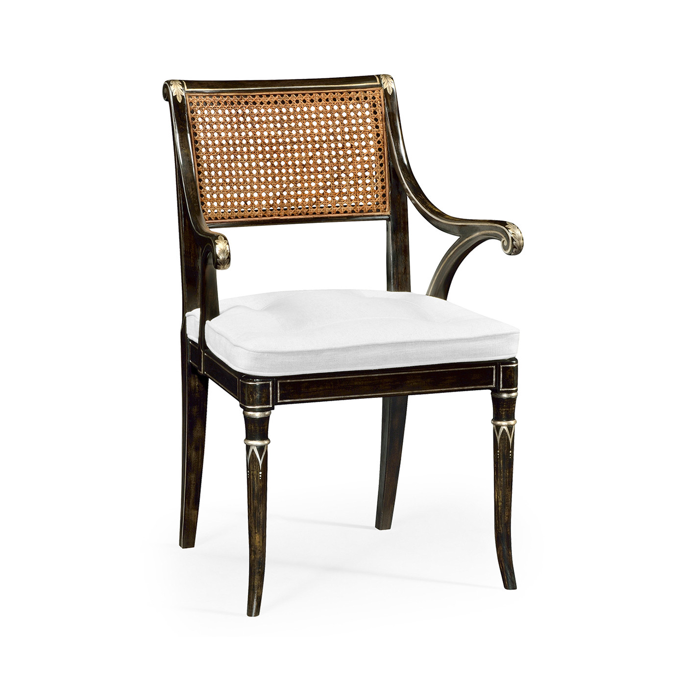 Linden Charcoal Wash Dining Arm Chair