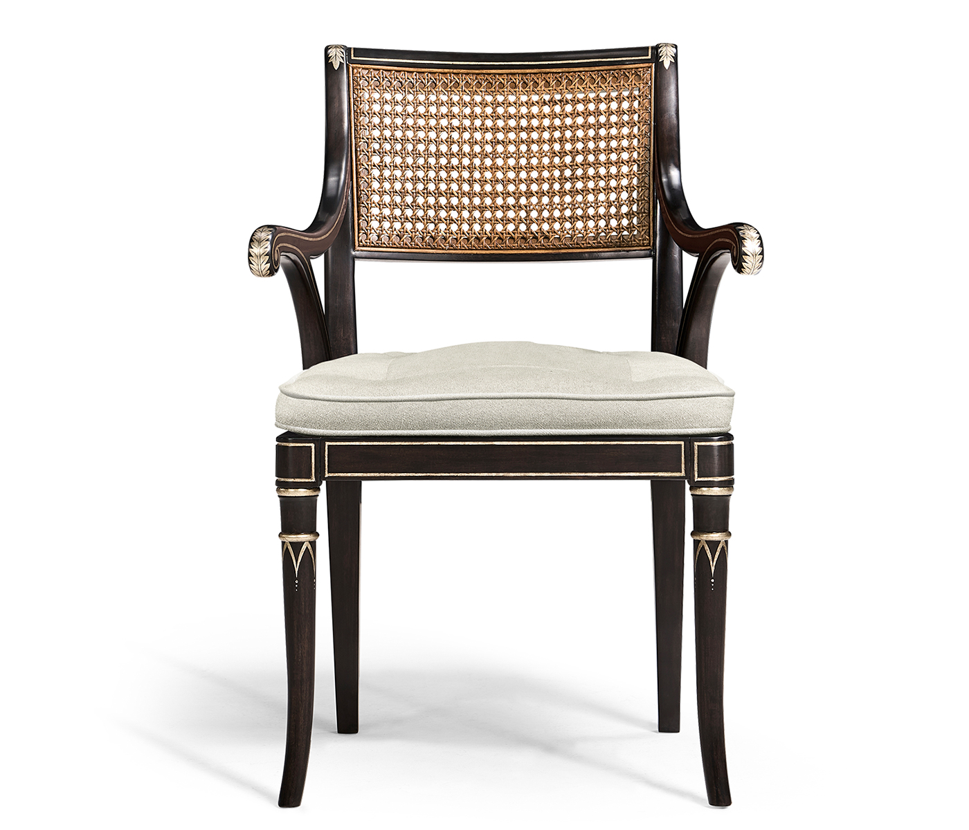 Linden Charcoal Wash Dining Arm Chair