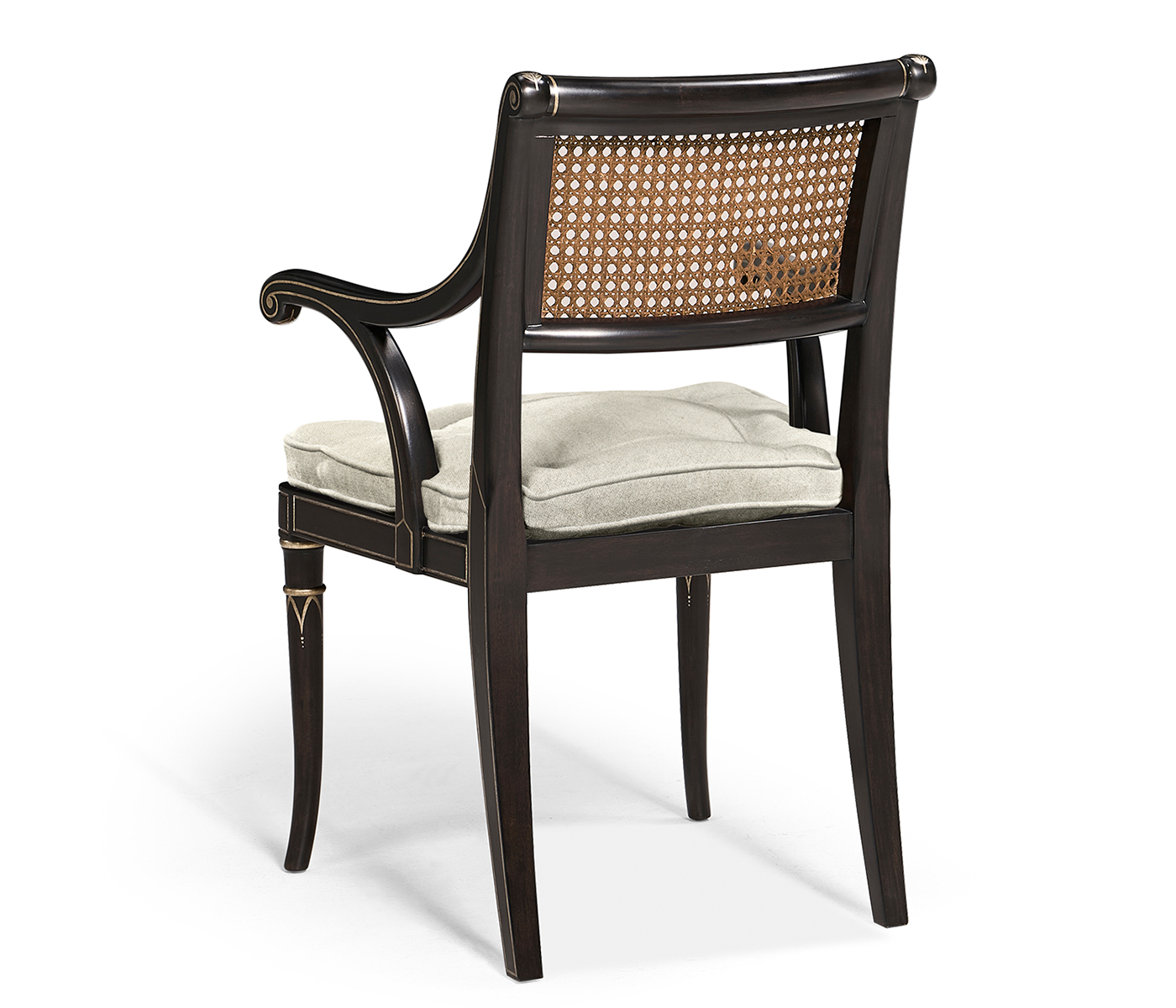 Linden Charcoal Wash Dining Arm Chair