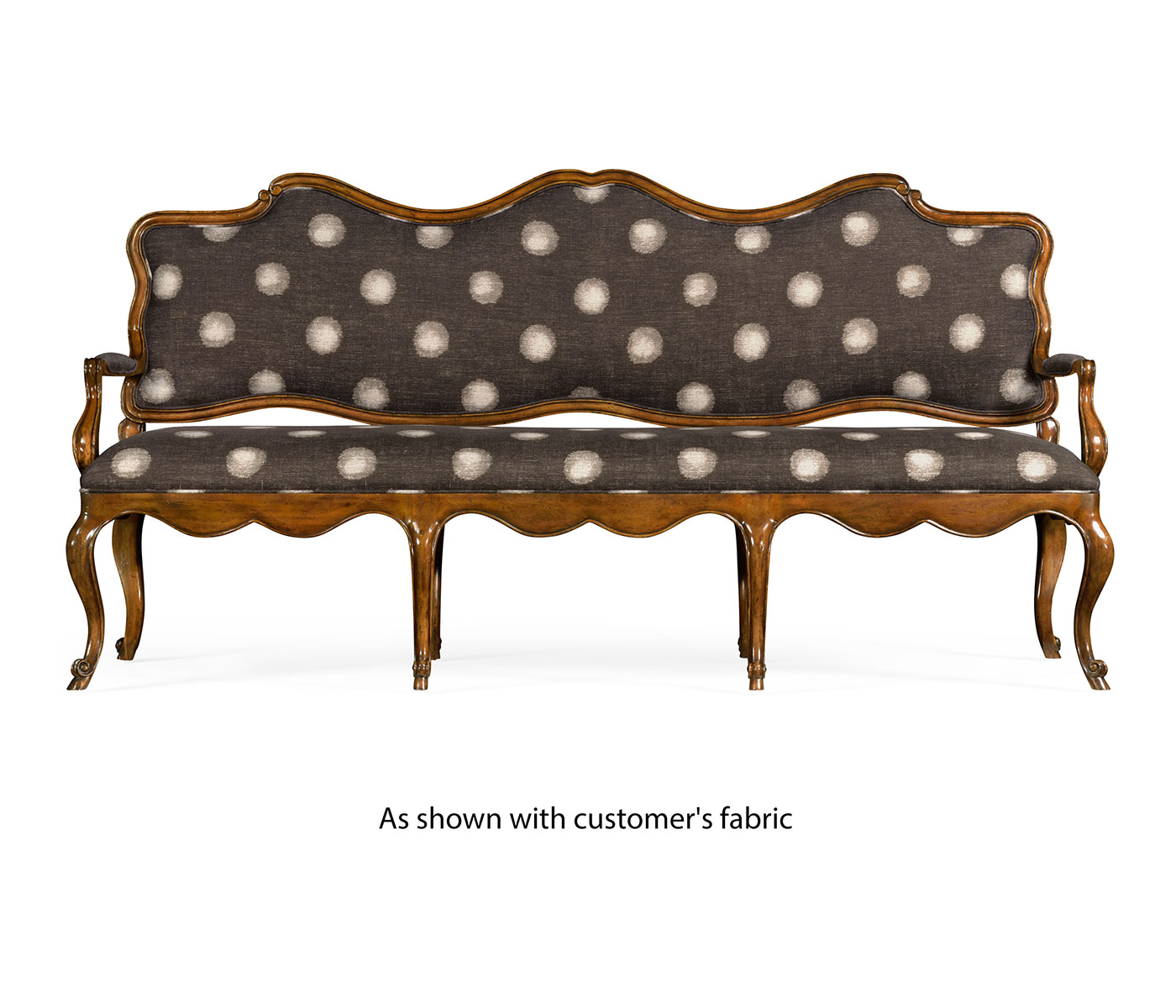 Padua Grey Fruitwood Settee