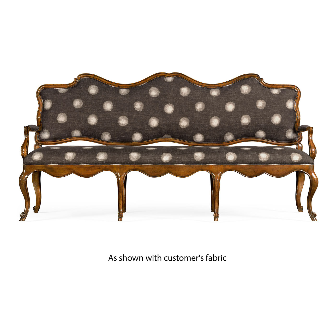 Padua Grey Fruitwood Settee