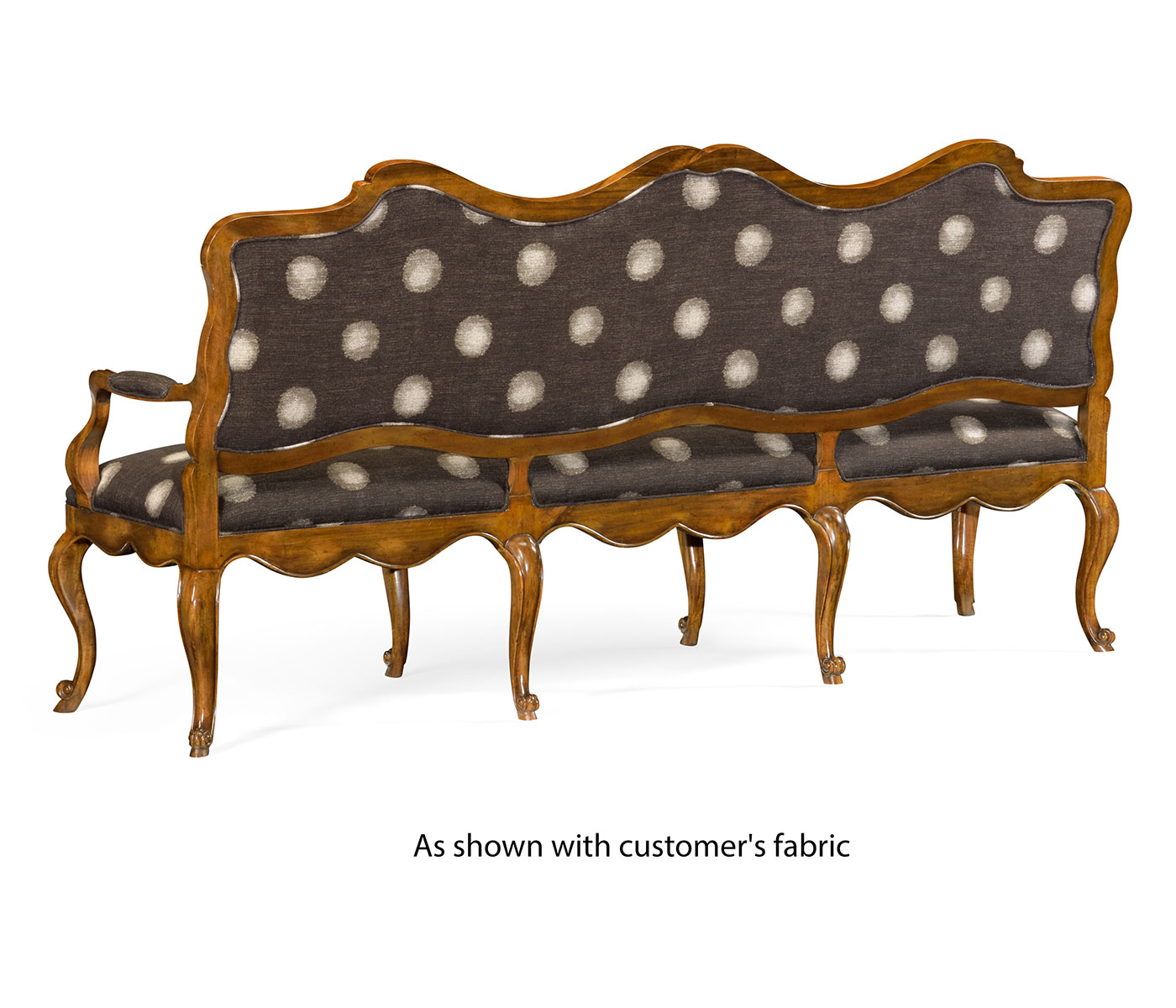Padua Grey Fruitwood Settee