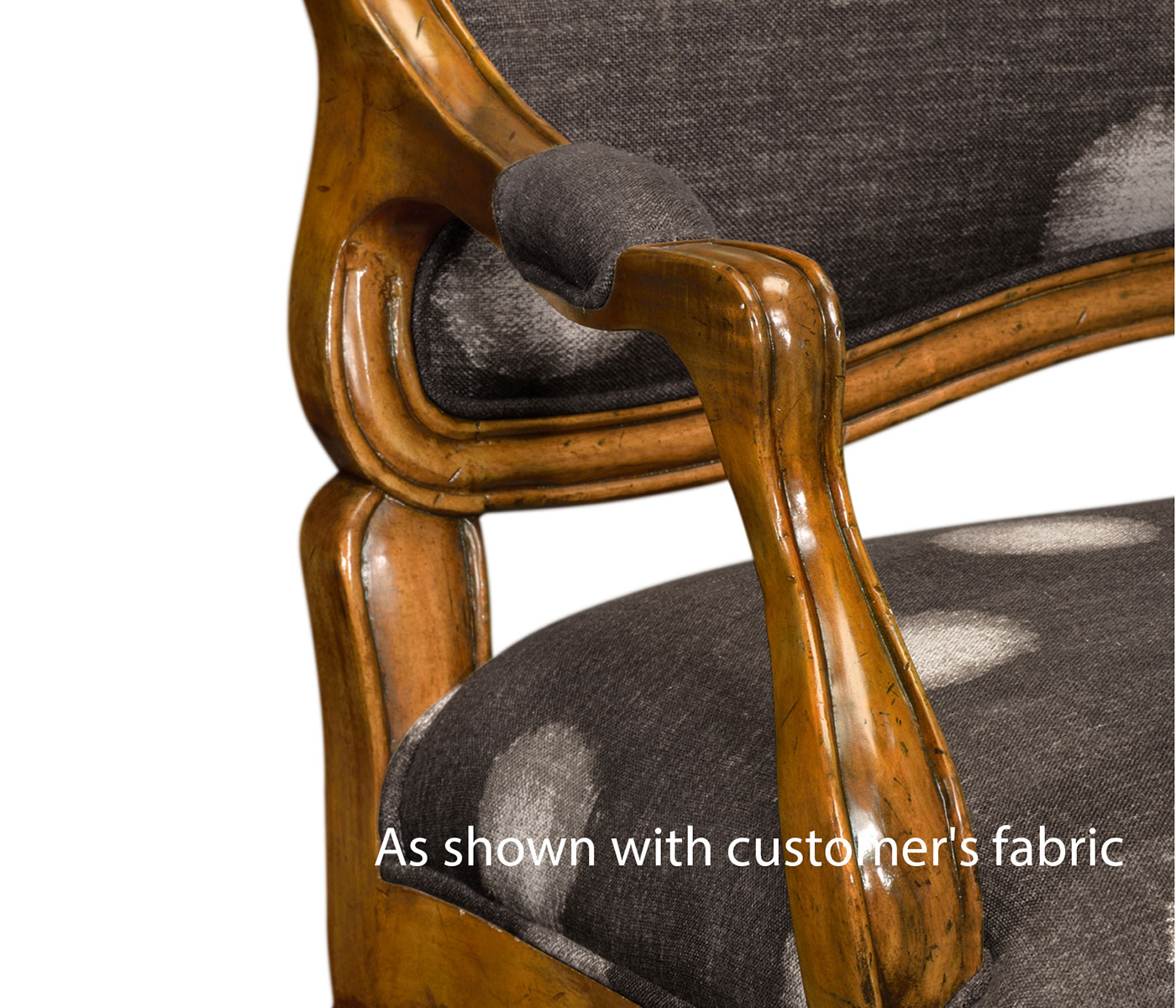 Padua Grey Fruitwood Settee