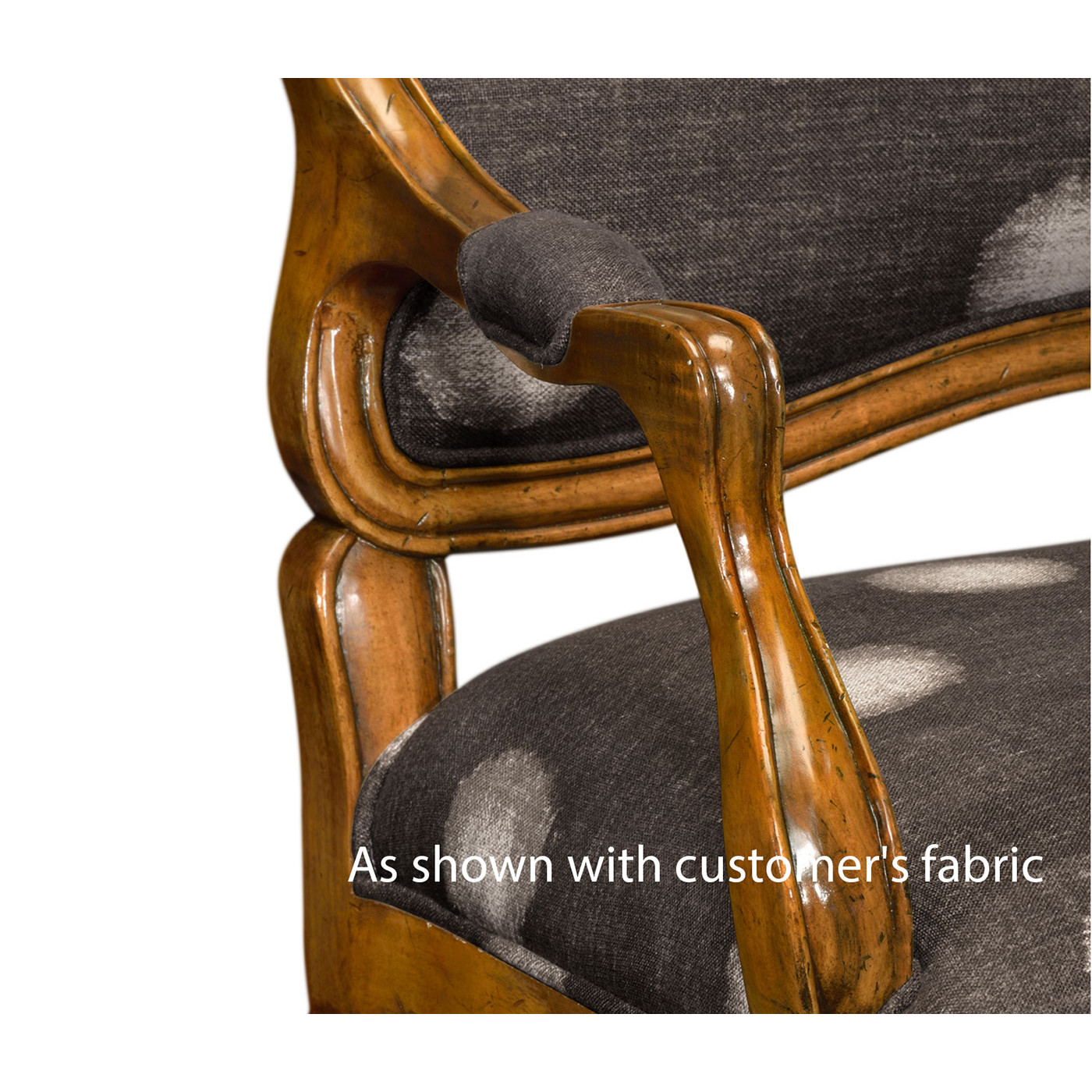 Padua Grey Fruitwood Settee