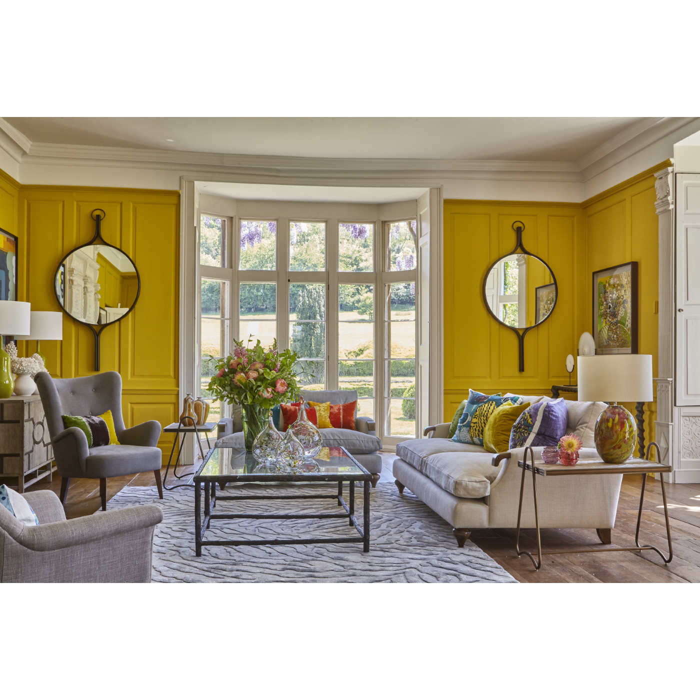 Gennesso Grey Oak Side Table