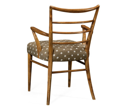 Pensacola Grey Fruitwood Dining Arm Chair