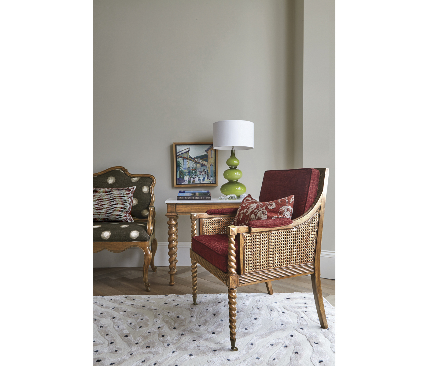 Drancy Grey Fruitwood Table