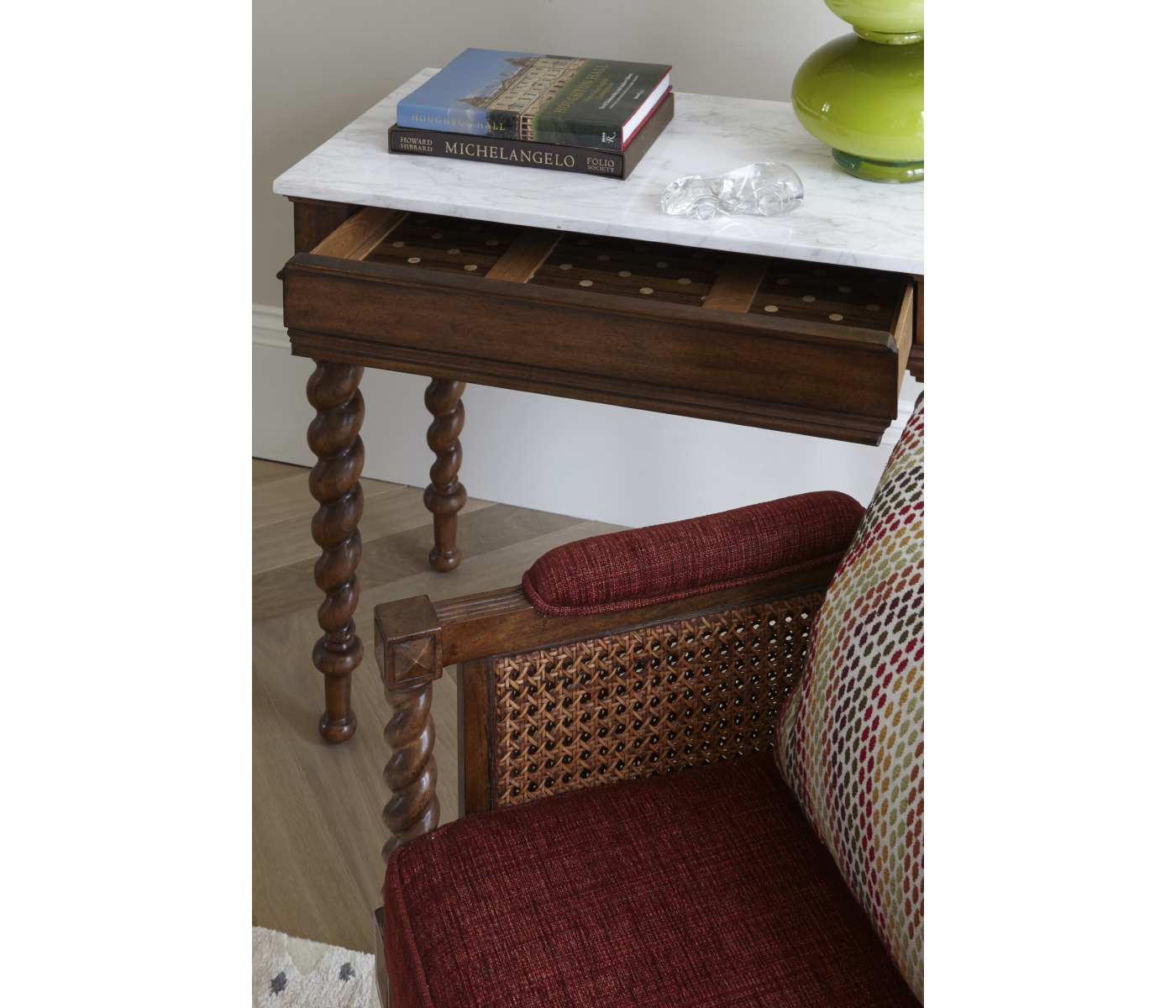Drancy Grey Fruitwood Table