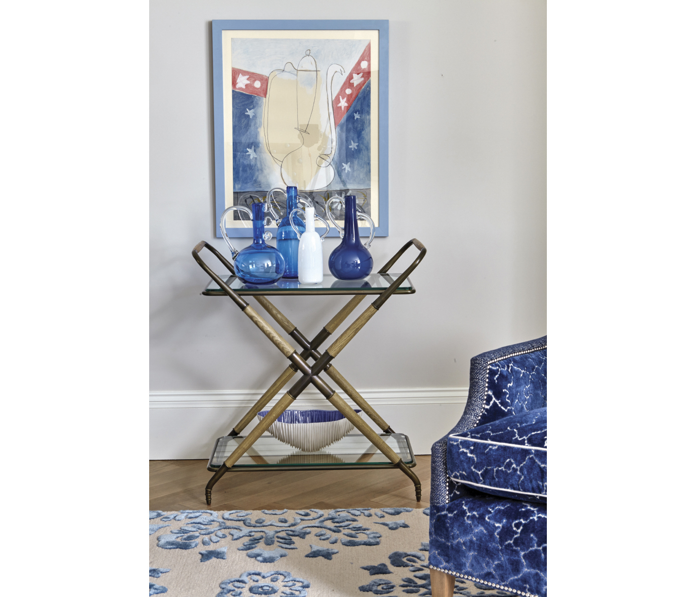Kathleen Washed Oak Cocktail Table