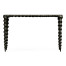 Karinta Antique Brass Console Table with White Oyster
