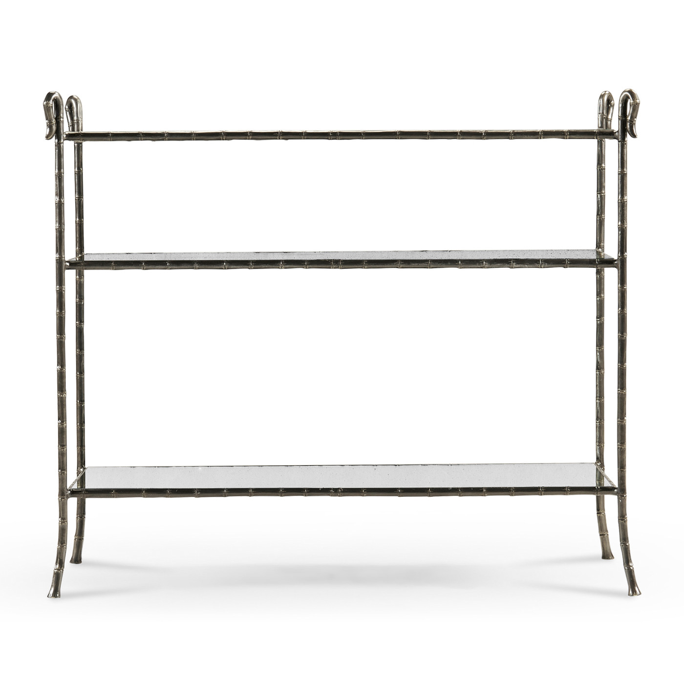 Grotto Three Tier Antique Brass Console