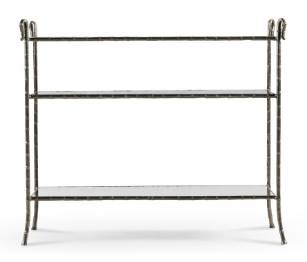 Grotto Three Tier Antique Brass Console