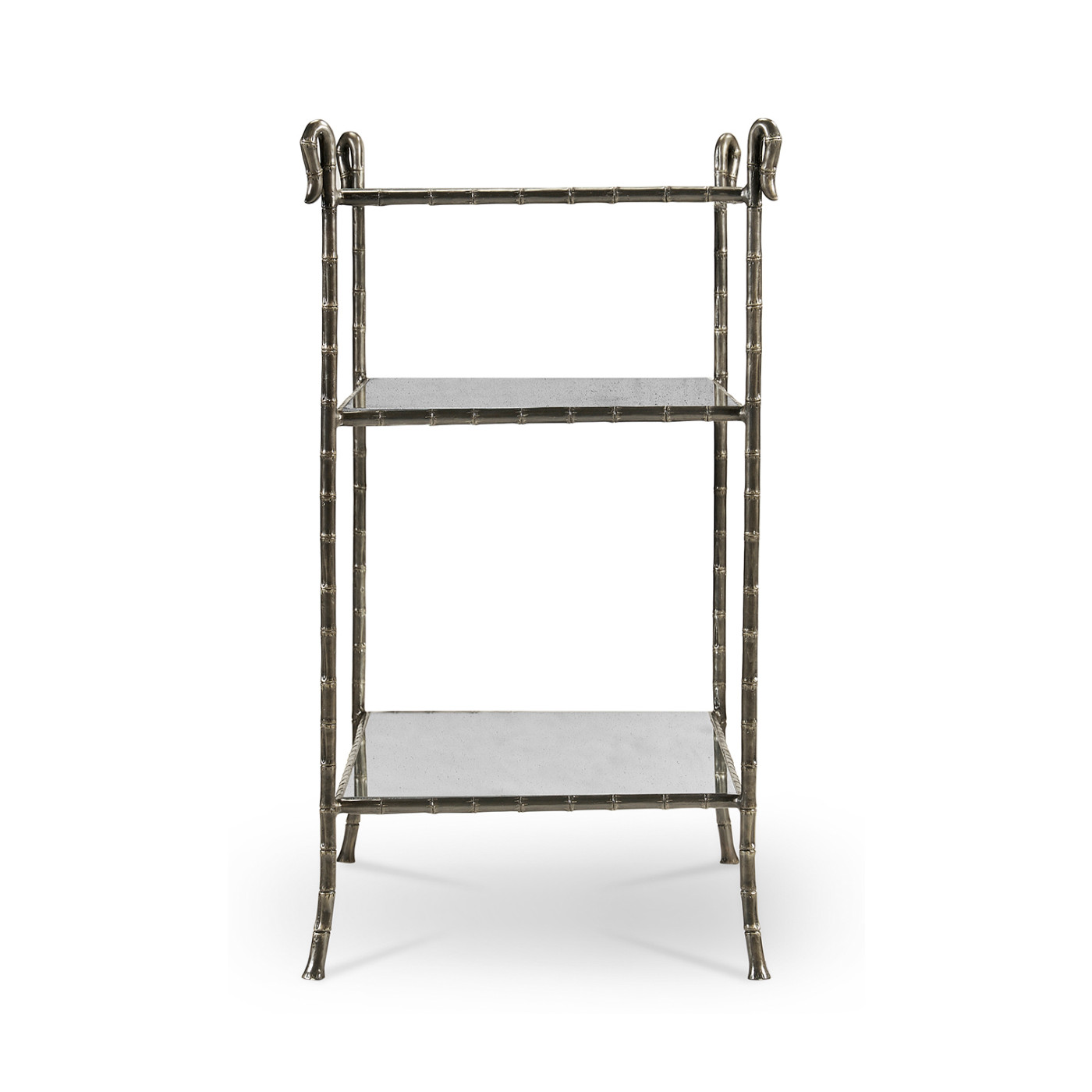 Grotto Three Tier Antique Brass Console