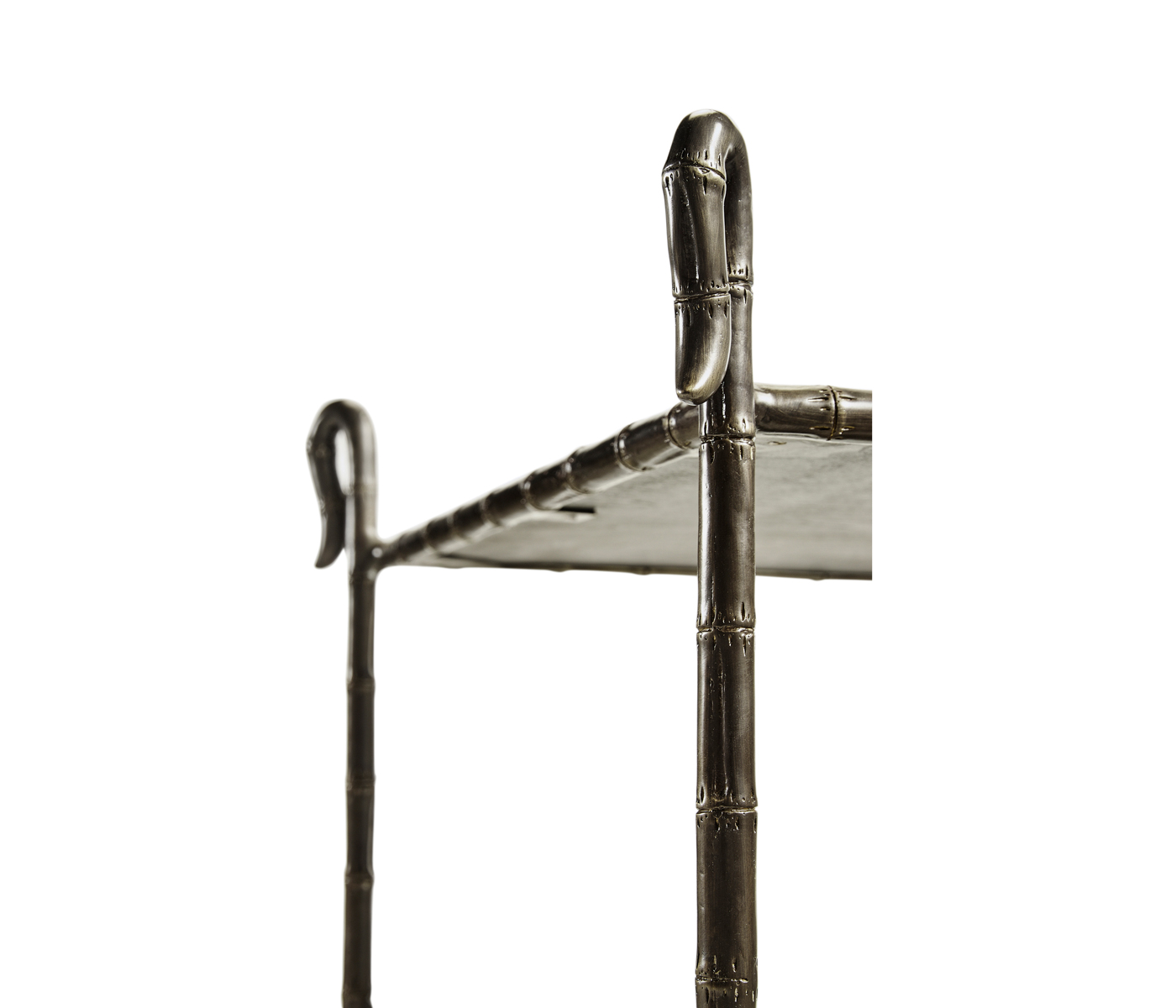 Grotto Three Tier Antique Brass Console