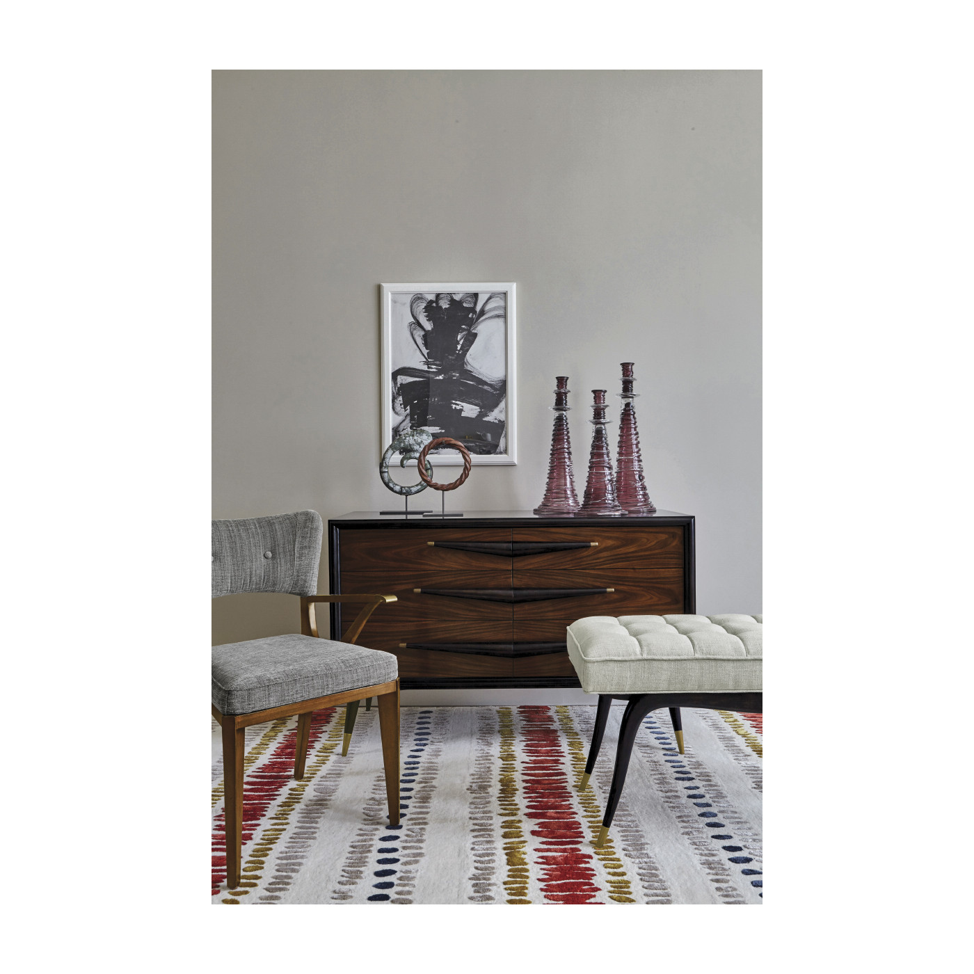 Marlene Dark Walnut Arm Chair