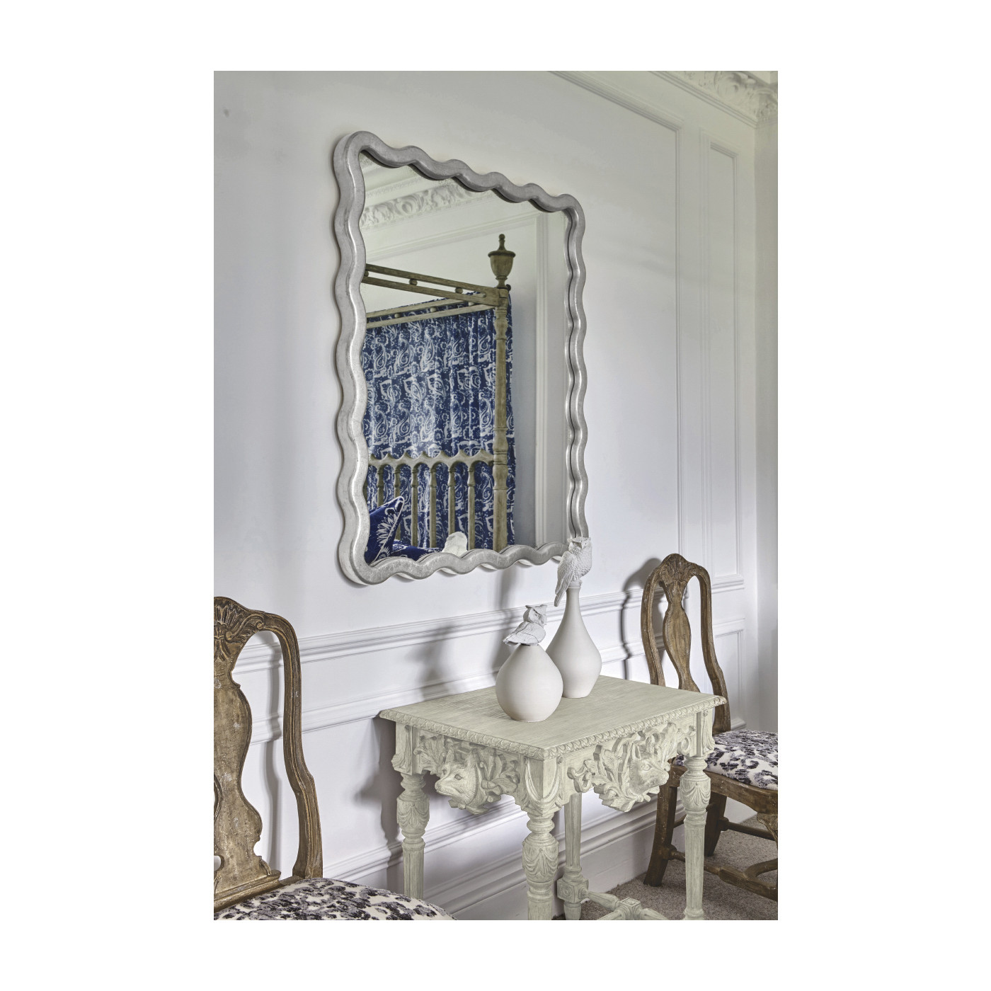 Keste Square Silver Mirror