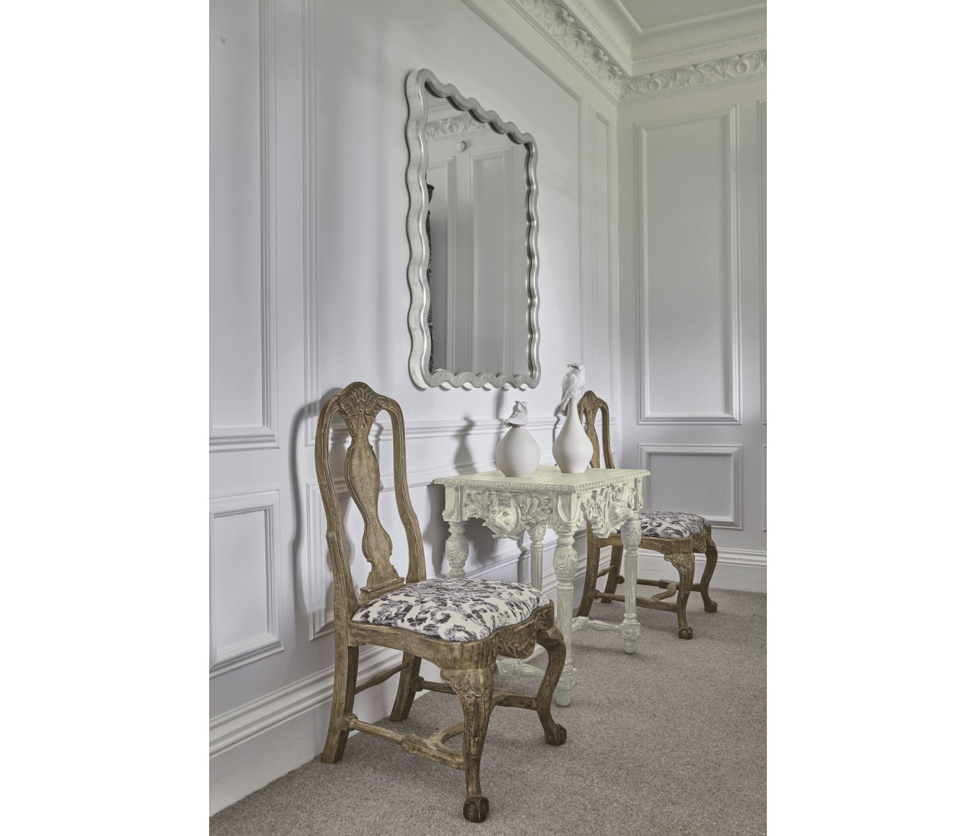 Keste Square Silver Mirror