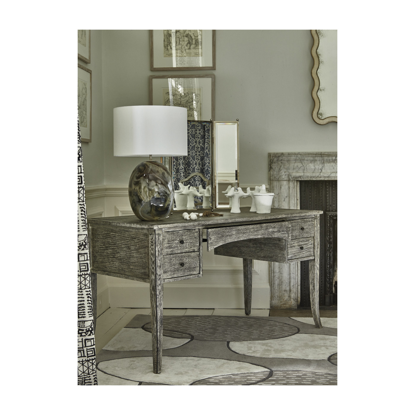 Keste Square Silver Mirror