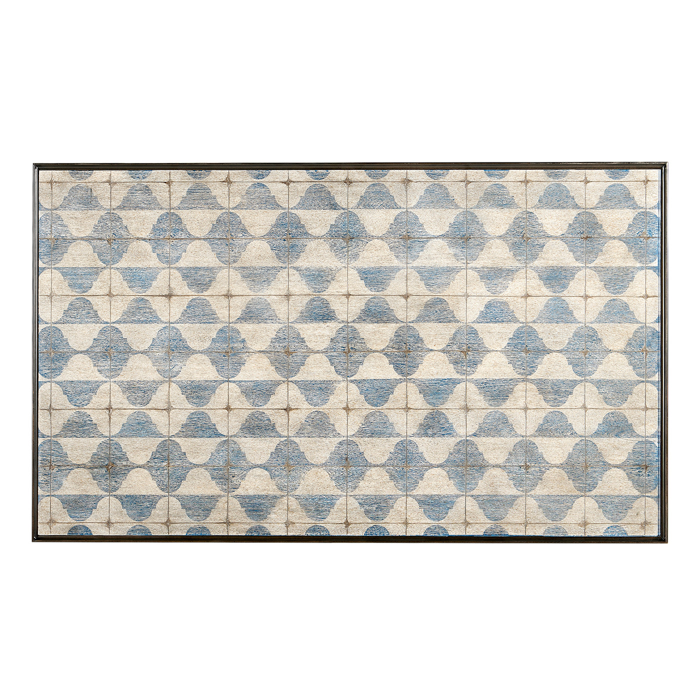 Haygrove White & Blue Marquetry Coffee Table