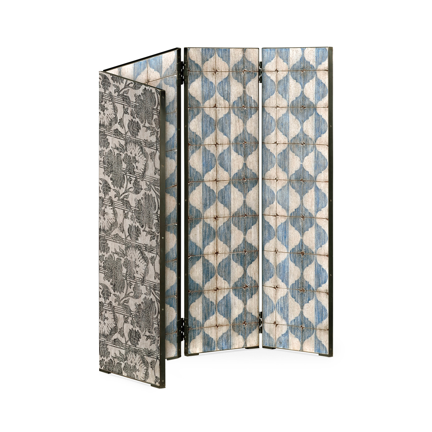 Octavian White & Blue Screen Panels