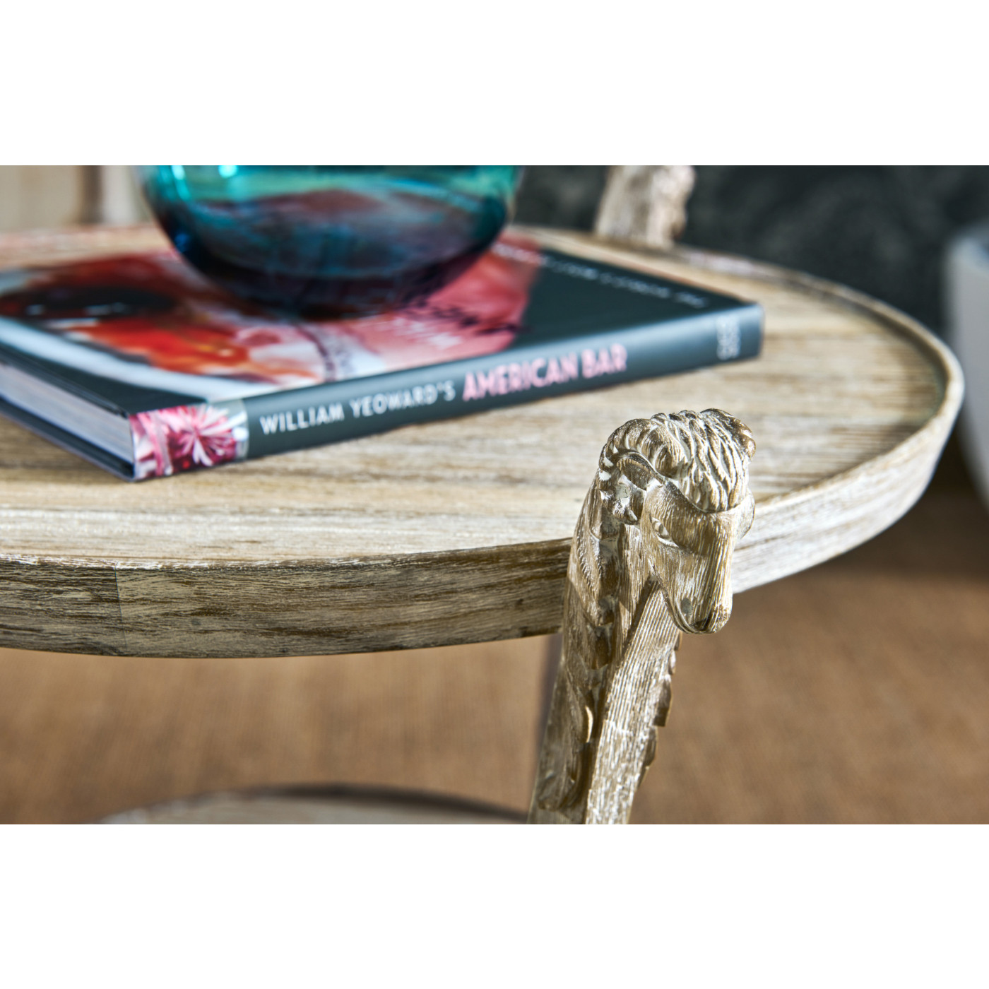 Collana Washed Acacia End Table