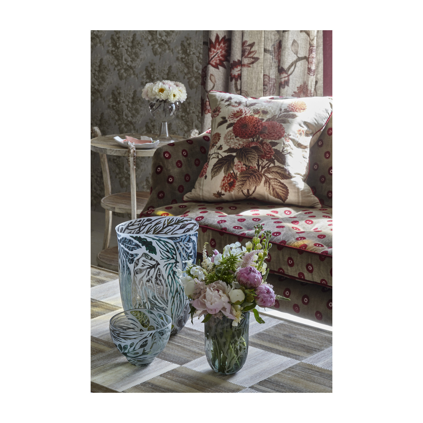 Collana Washed Acacia End Table