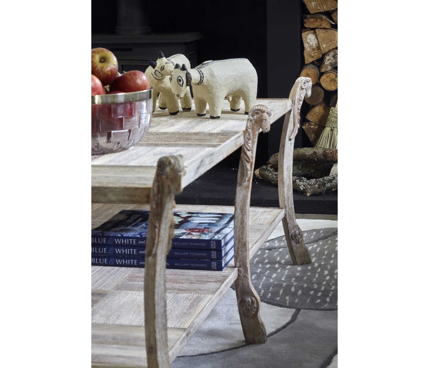 Collana Washed Acacia Coffee Table