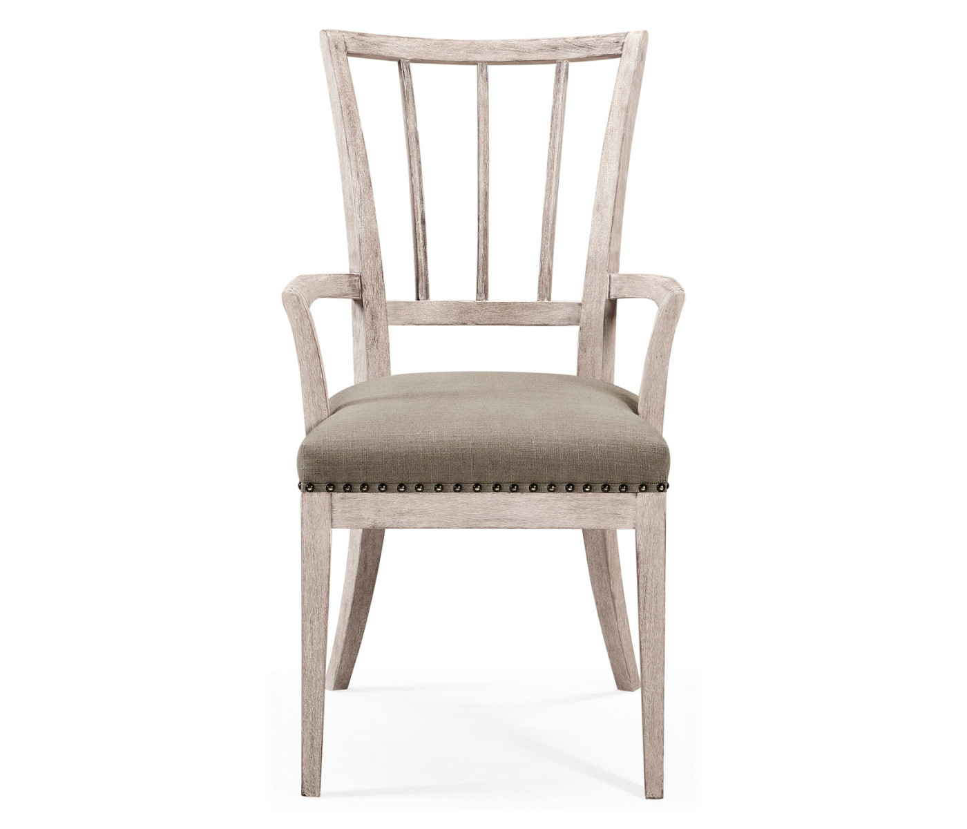 Lucillo Washed Acacia Carver Arm Chair