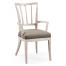 Lucillo Washed Acacia Carver Arm Chair