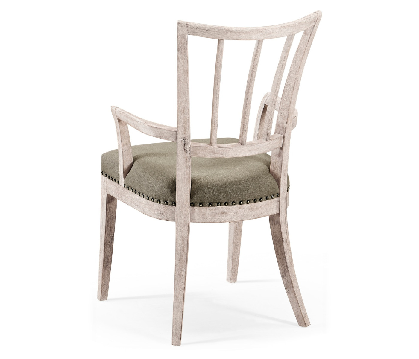 Lucillo Washed Acacia Carver Arm Chair