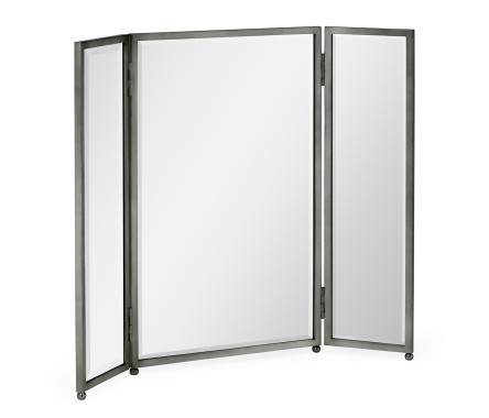 Triple Bronzed Stainless Steel Dressing Table Mirror