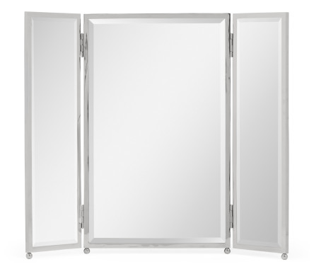 Triple Stainless Steel Dressing Table Mirror